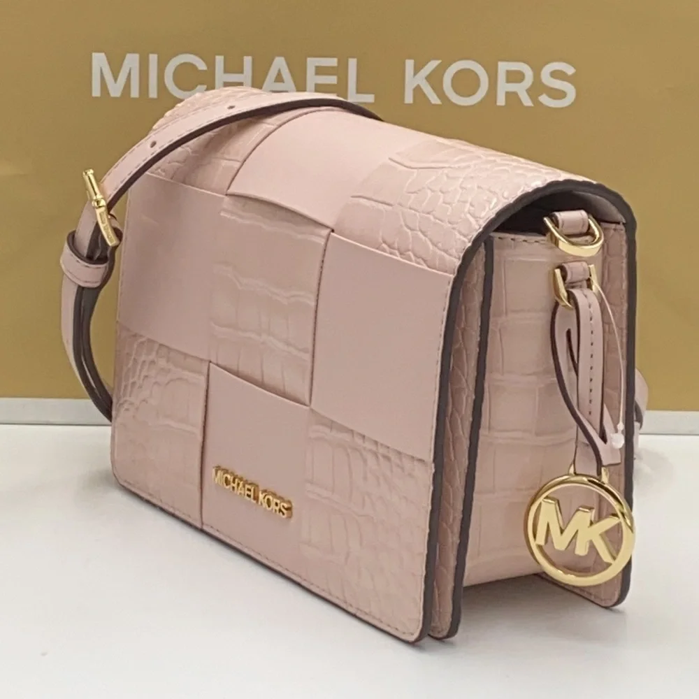 MICHAEL KORS MERCER SM CLUTCH XBODY POWDER BLUSH